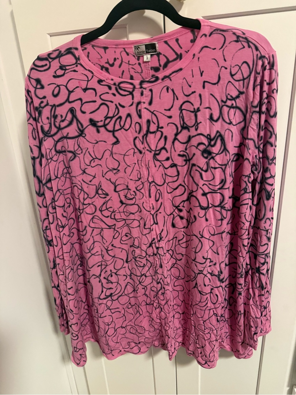 Annie Turbin Hand Painted Long Sleeve Women's Top